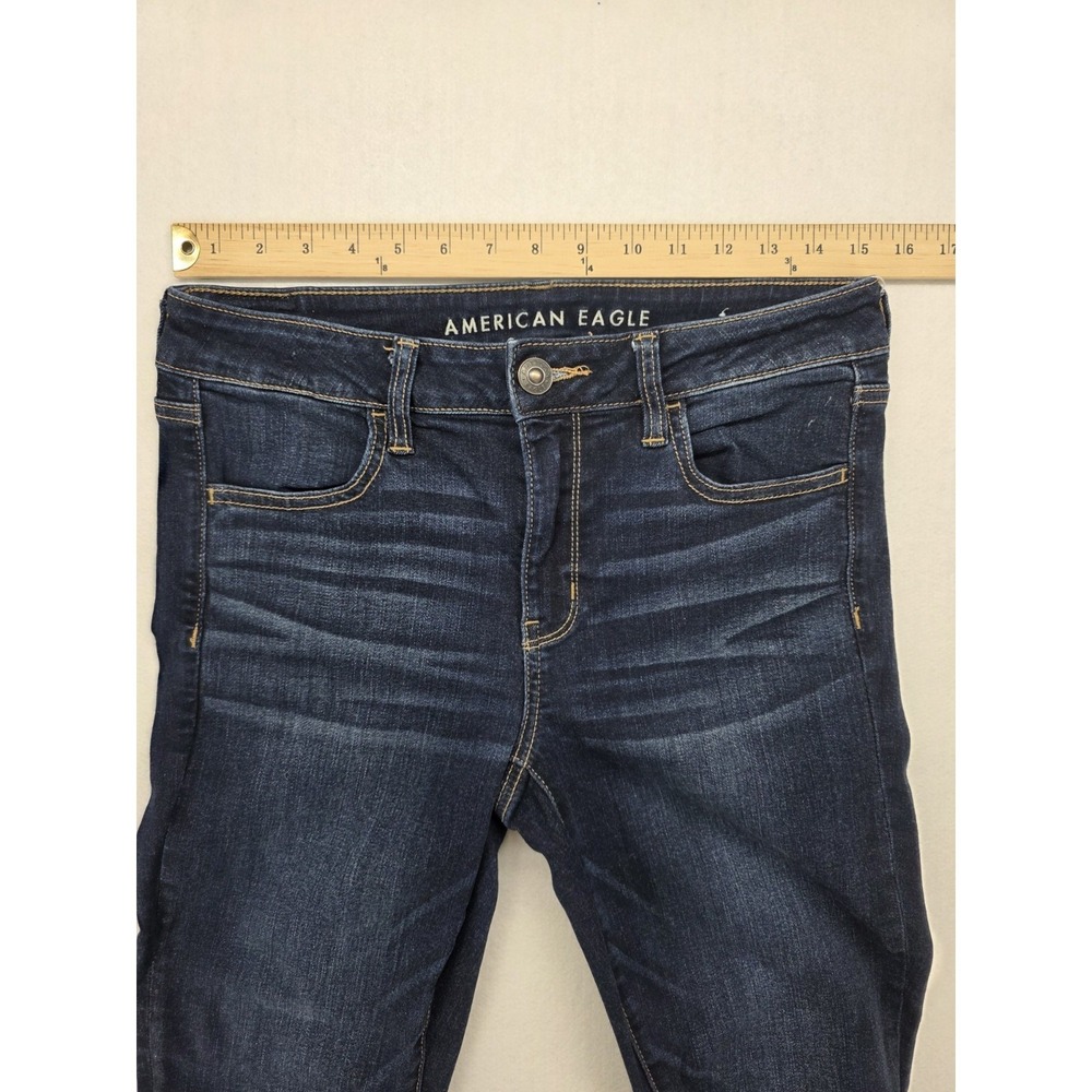 American Eagle Womens 10 Regular Mid Rise Jegging Next Level Stretch Jeans EUC - Picture 6 of 12